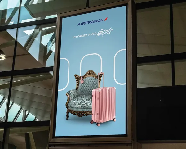 Air France campaign poster preview